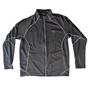 North‎ End Men's Black Full Zip Athletic Jacket L/G Lightweight Track